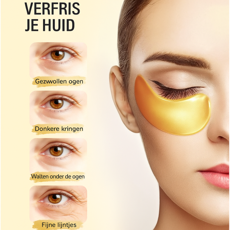 24k - Gold Oogpatches wallen & donkere kringen