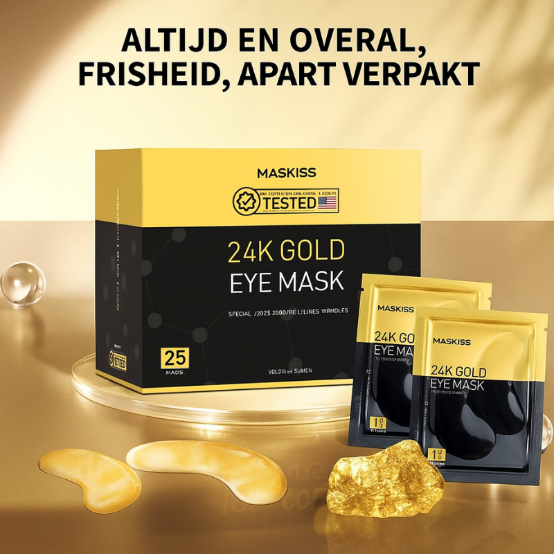24k - Gold Oogpatches wallen & donkere kringen