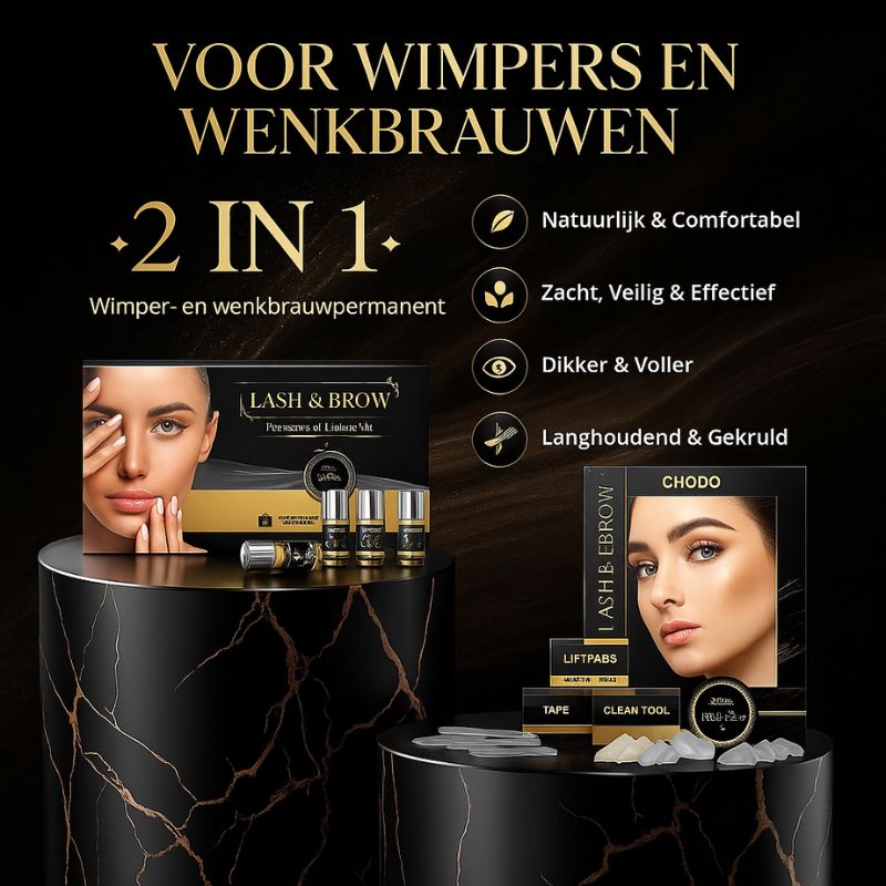 Luneo – Lash & Brow Lift Kit voor volle, gelifte wenkbrauwen