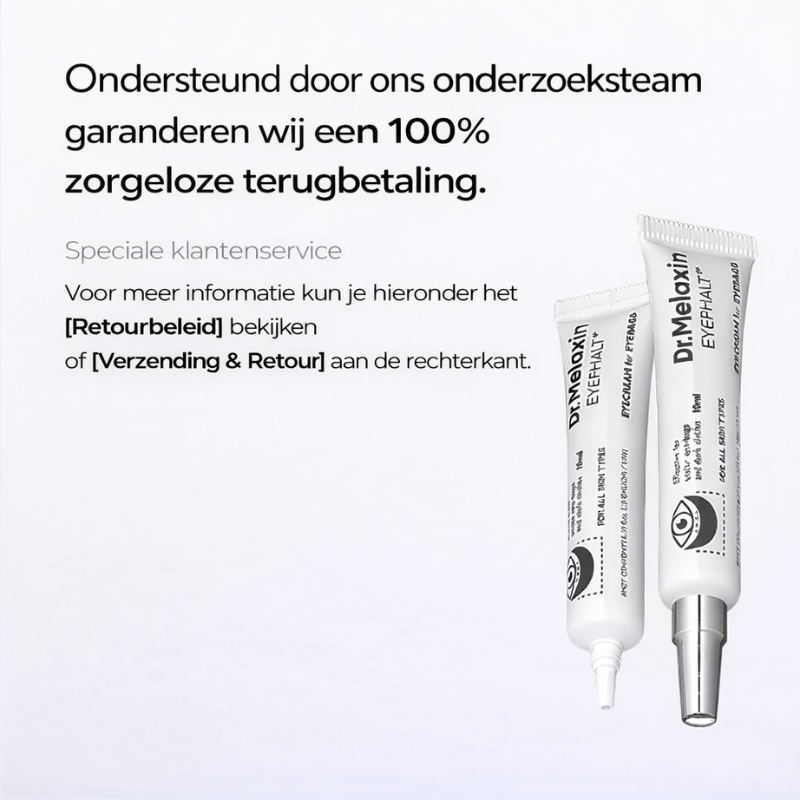 Dr. Melaxin – Eye Lift Cream | Vermindert Wallen met Liftend Effect