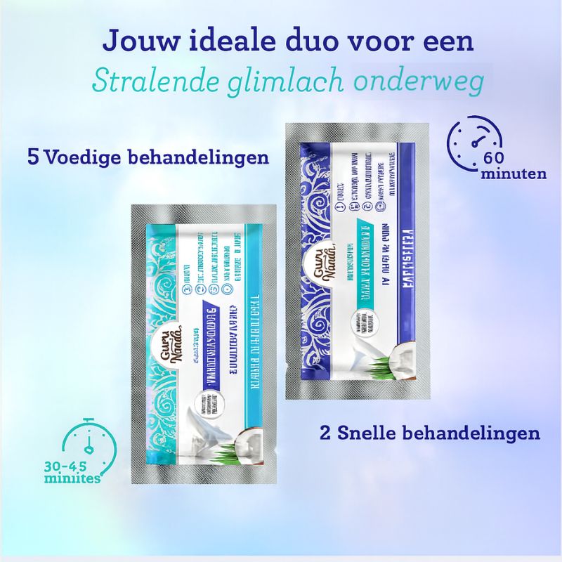 Guru Nanda – Kokos Whitening Strips voor wittere & gladdere tanden