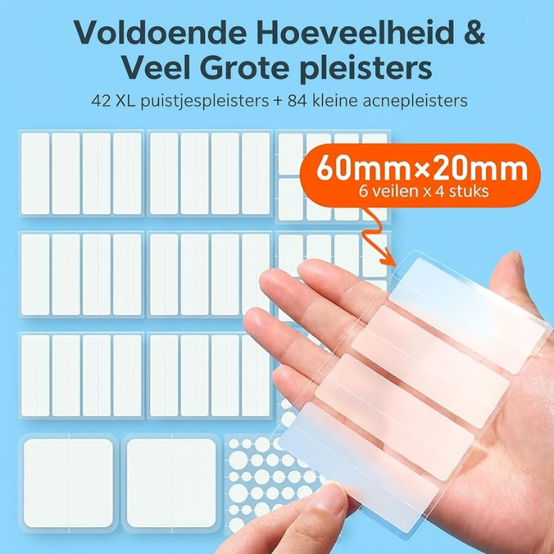 Luneo – Acne Patch Variety Pack | 126 stuks tegen puistjes en acne