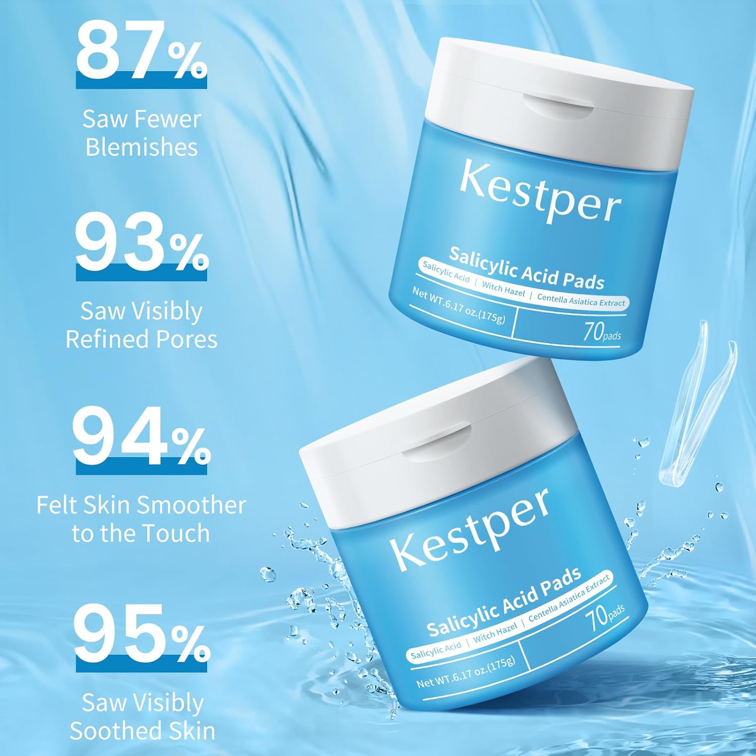 Kestper - Salicylzuur pads talg & puistjes