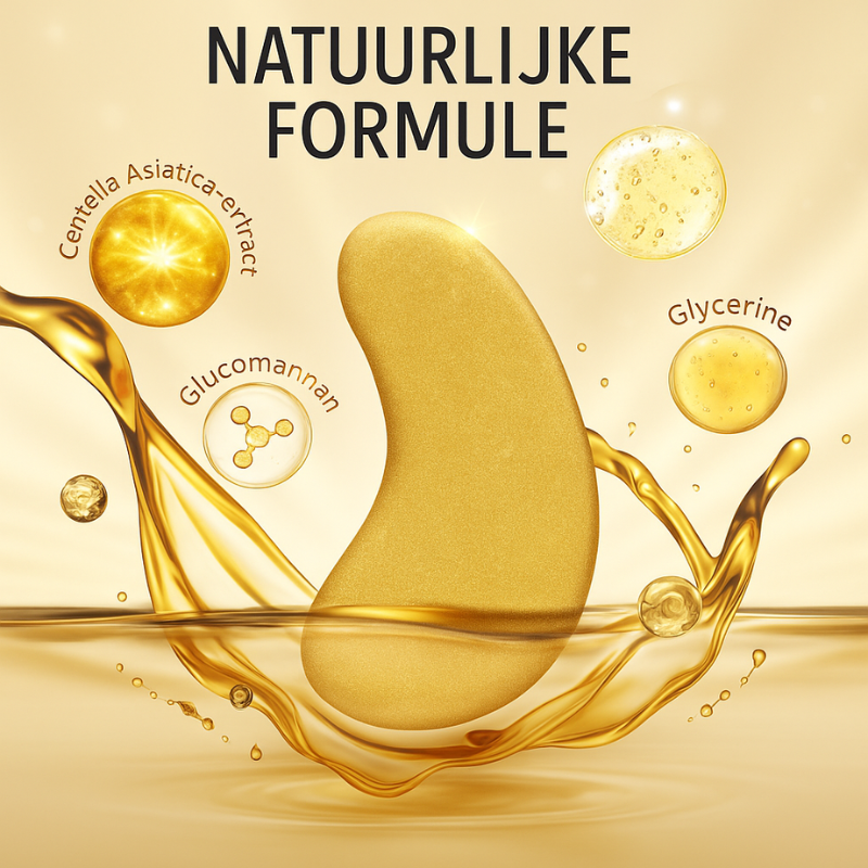 24k - Gold Oogpatches wallen & donkere kringen