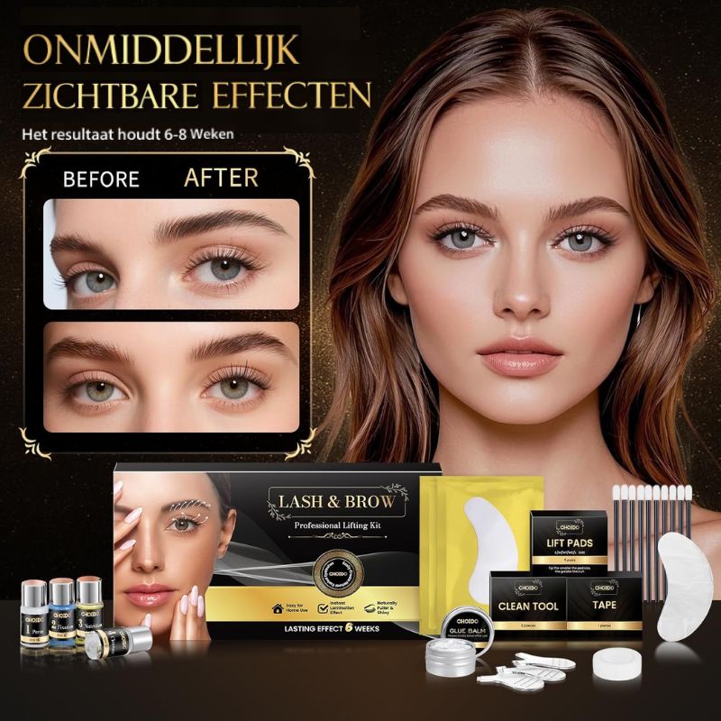 Luneo – Lash & Brow Lift Kit voor volle, gelifte wenkbrauwen