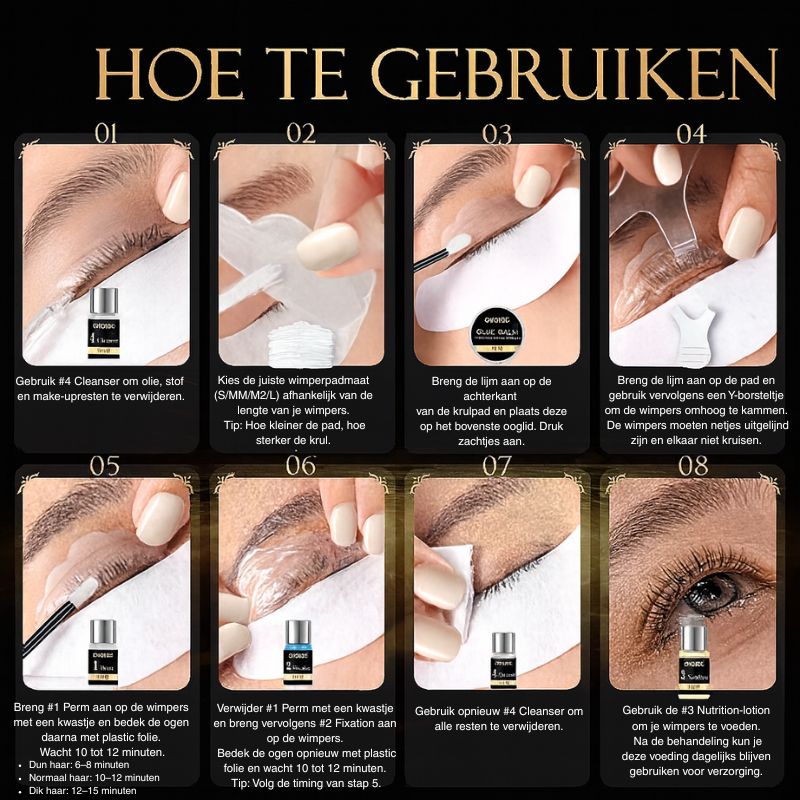 Luneo – Lash & Brow Lift Kit voor volle, gelifte wenkbrauwen