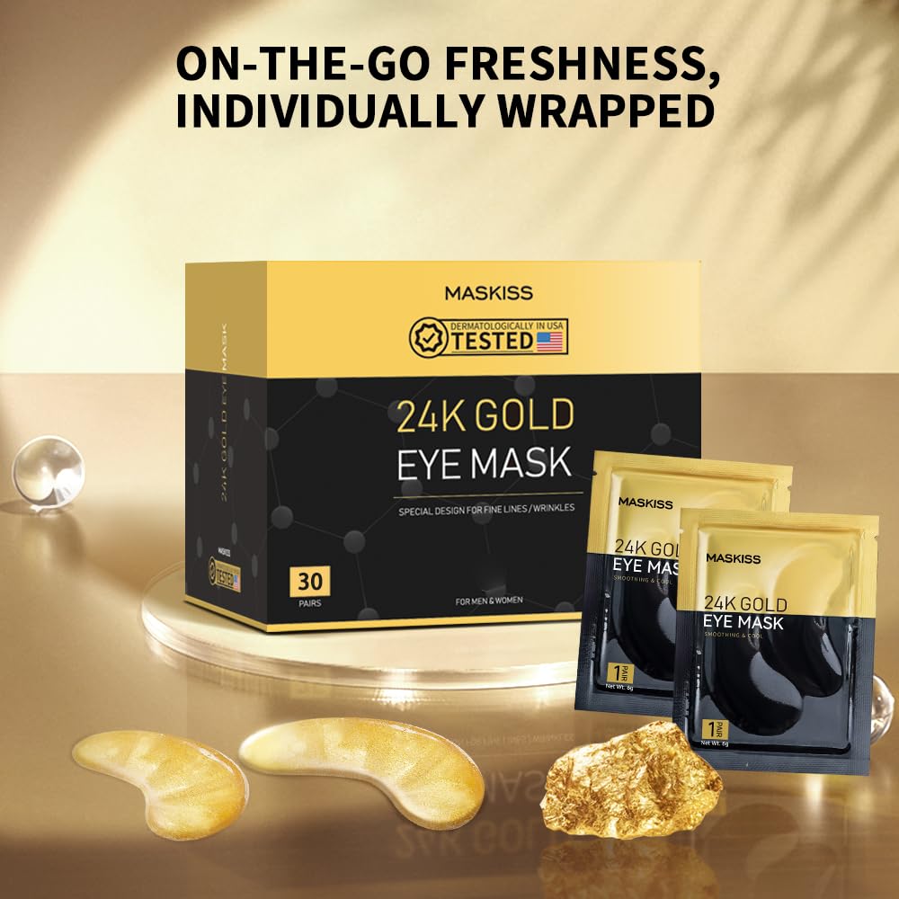 24k - Gold Oogpatches wallen & donkere kringen